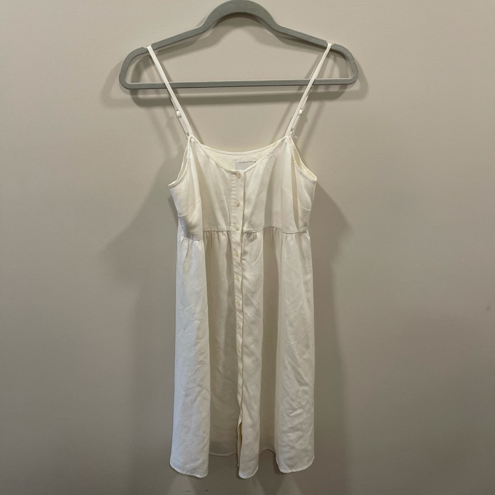 ASOS Petite White Babydoll Dress Knee Length